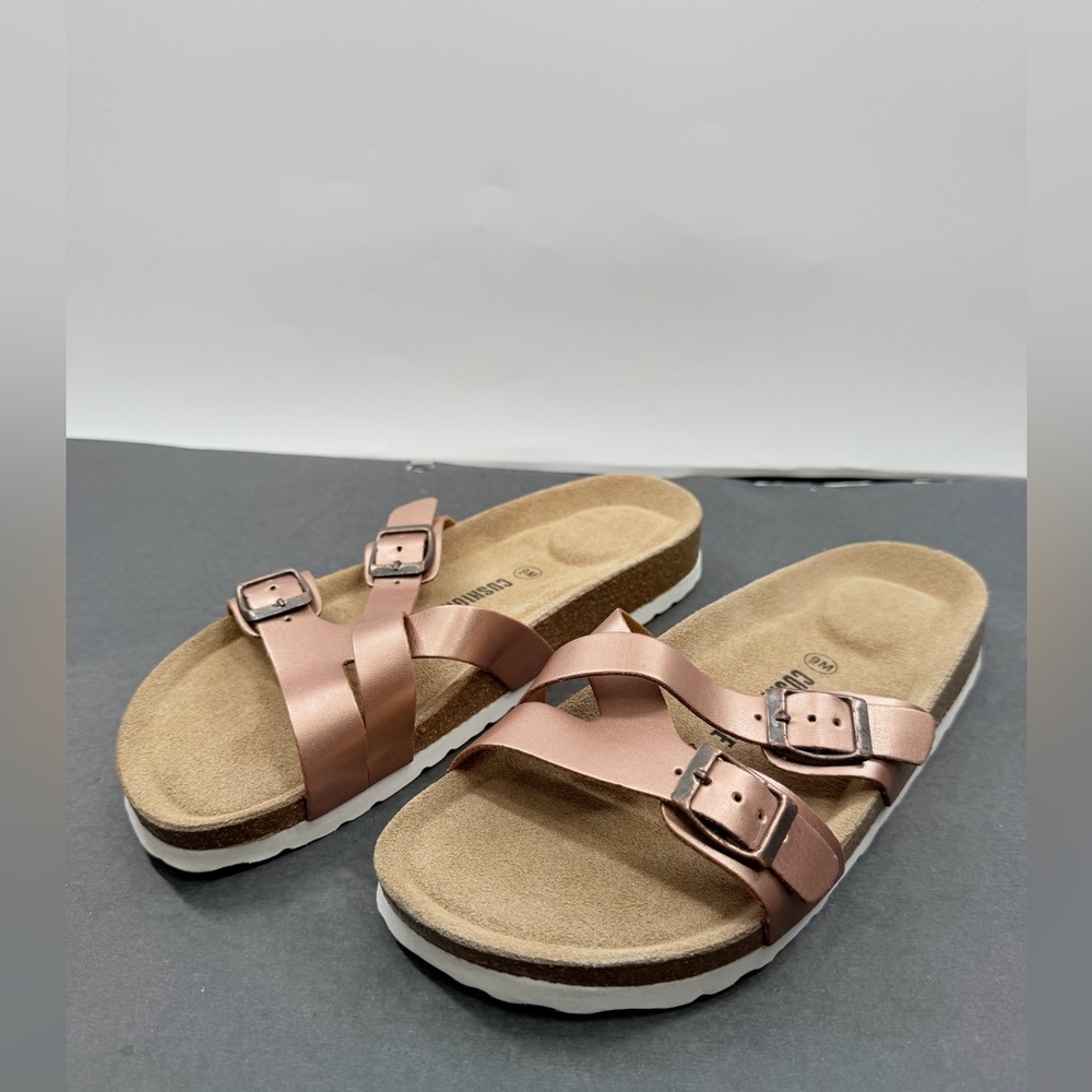 NWOT Cushionaire Liza Cork Footbed Sandals - Picture 4 of 10